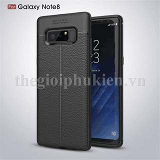 Ốp lưng cho điện thoại Samsung Galaxy Note 8 silicon giả da chống sốc auto Focus/ Ốp dẻo trong cao cấp Samsung Note 8