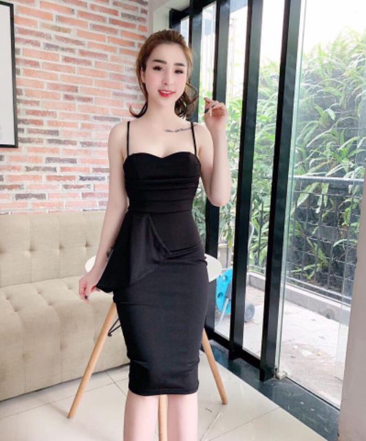 🎀 ĐẦM BODY HAI DÂY NHÚNG CÓ MÚT NGỰC GIÁ RẺ