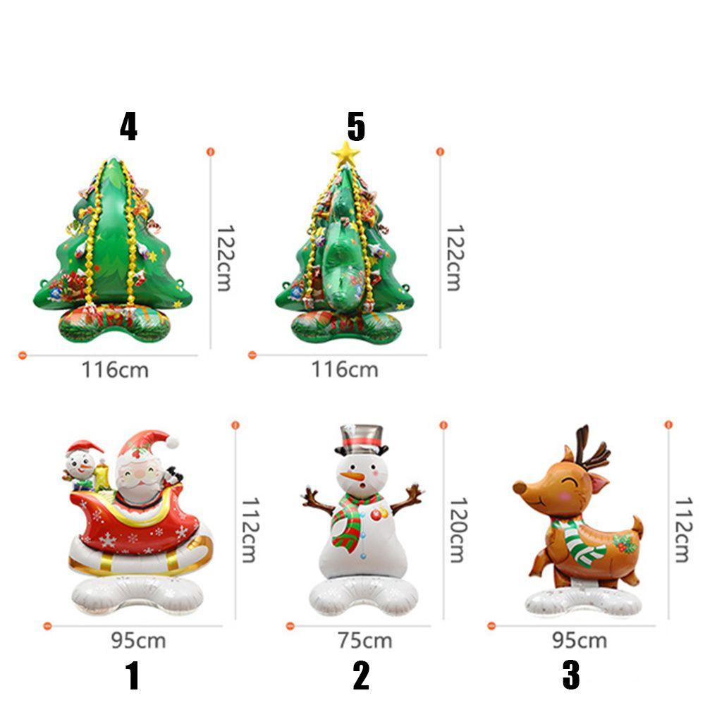 Bong Bóng Lá Nhôm Hình Ông Già Noel Trang Trí Giáng Sinh