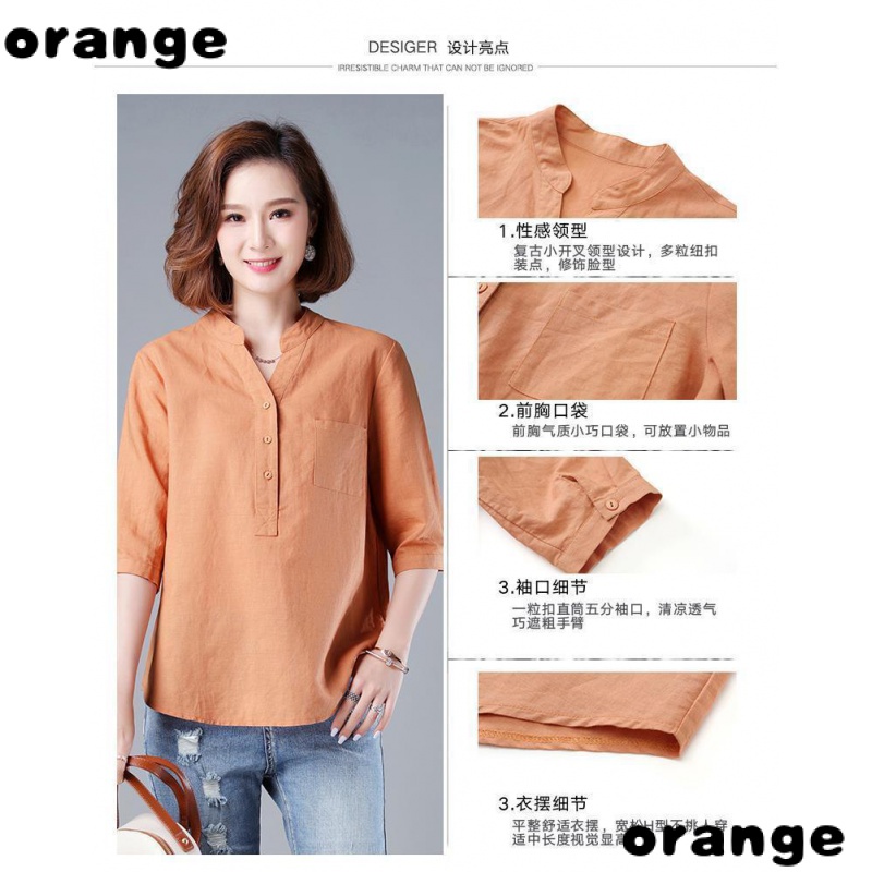 Áo Sơ Mi Tay Ngắn Mỏng Phong Cách Phương Tây Thời Trang Mùa Hè 2022 Cho Nữ Trung Niên