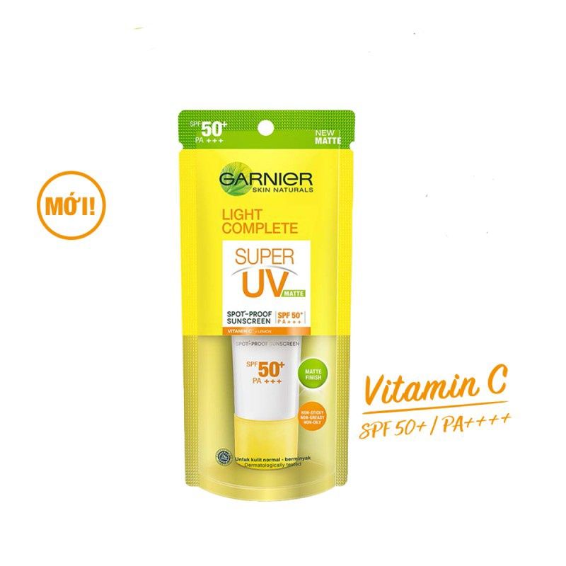 Kem chống nắng kiềm dầu & sáng da Garnier 15ml