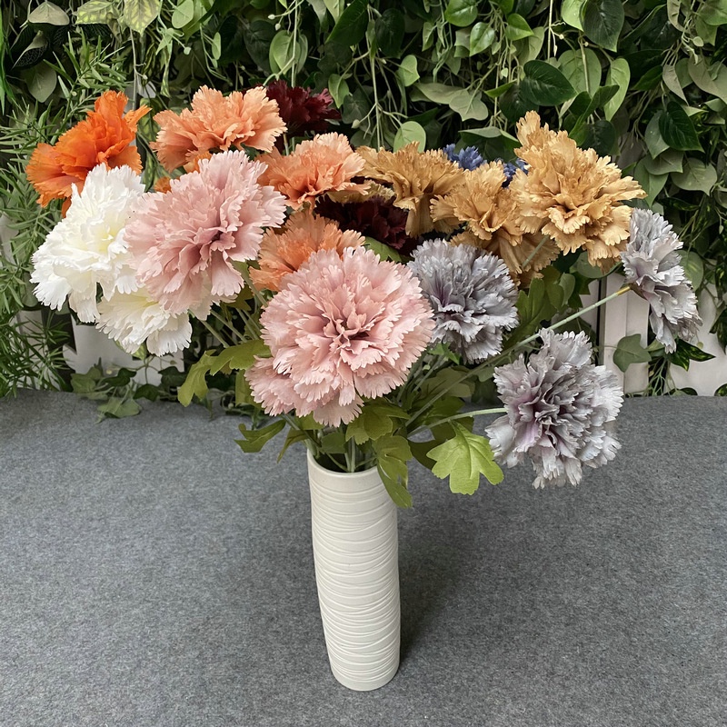 🌱Hoa dâm bụt cánh kép - hoa lụa giả trang trí nhà cửa🌱