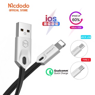 Cáp sạc nhanh Mcdodo 1m Hỗ trợ Type C Micro USB iPhon Cable Loại C Tương thích với iPhone Android CA-031/043/488