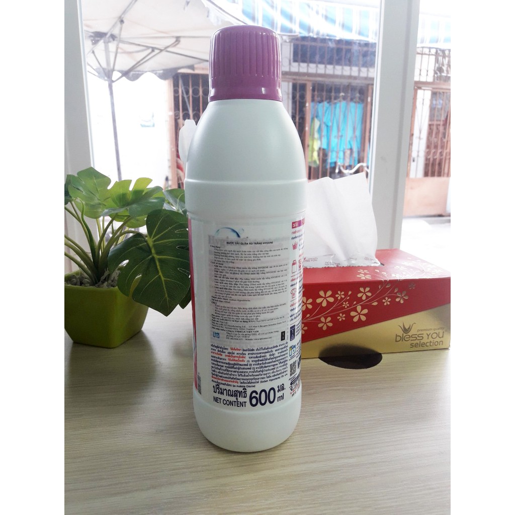 Nước tẩy quần áo trắng Hygiene 600ml Thái Lan