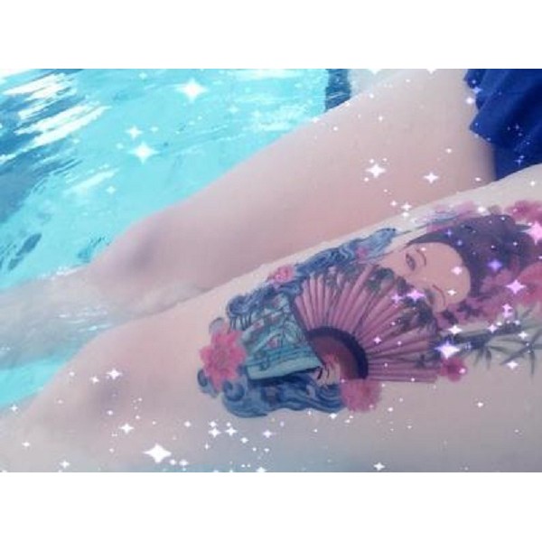 [ SIÊU GIẢM GIÁ TATTOO NAM ] Hình xăm dán tatoo Geisha - miếng dán hình xăm đẹp dành cho nam