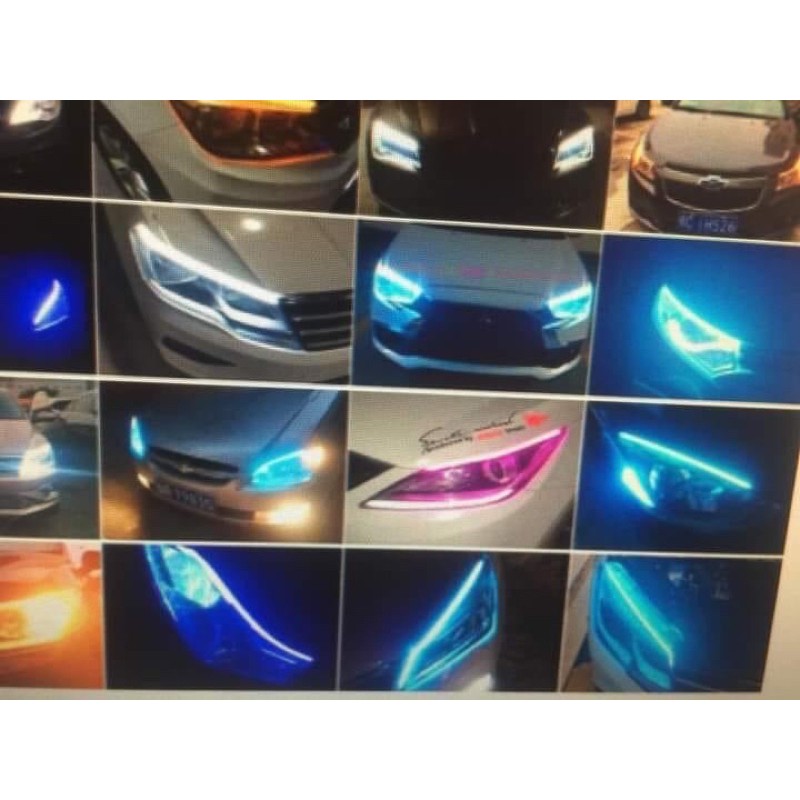 Bộ đèn 2 dây led mí audi chạy đuổi cực chất cho xe ô tô