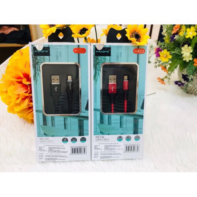 CÁP SẠC MAIMI X18 CHO IPHONE5 - XSMAX- CHÍNH HÃNG PHÂN PHỐI