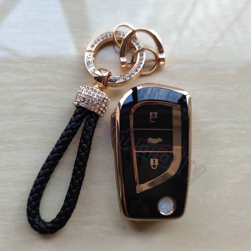 Vỏ Bọc Chìa Khóa Điều Khiển Từ Xa Bằng TPU Mềm Cho Toyota Yaris Hilux Corolla Camry Chr Rav4 Avensis Verso Auris Aygo Vellfire Revo Aevo