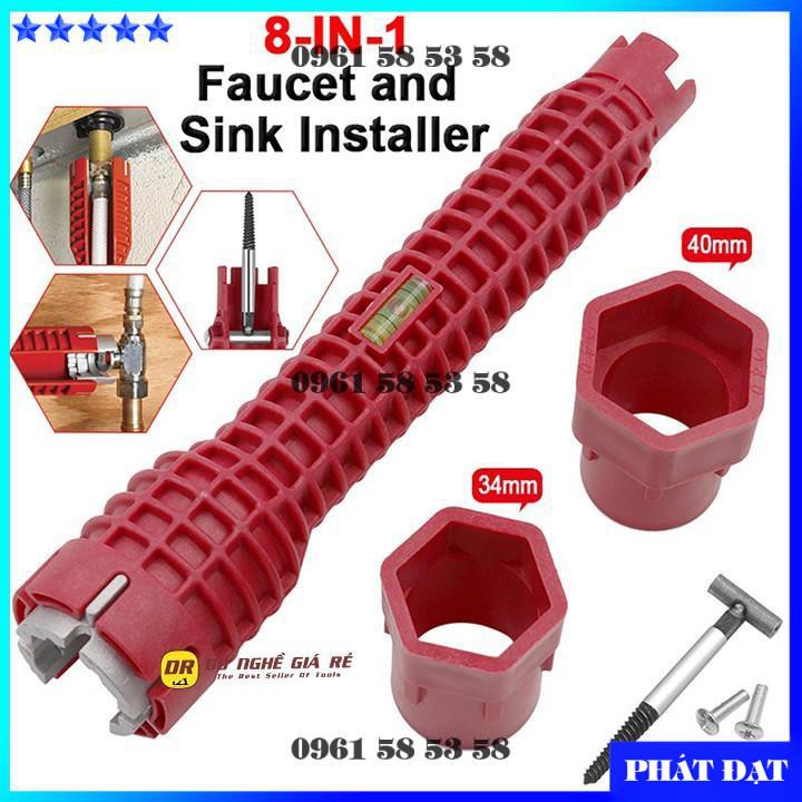 CỜ LÊ ĐA NĂNG VẶN ỐNG NƯỚC PHIÊN BẢN MỚI - DỤNG CỤ SỬA CHỮA ĐA NĂNG ĐẦU TUÝP MỞ ỐC VAN VÒI DÂY CẤP NƯỚC - DCG
