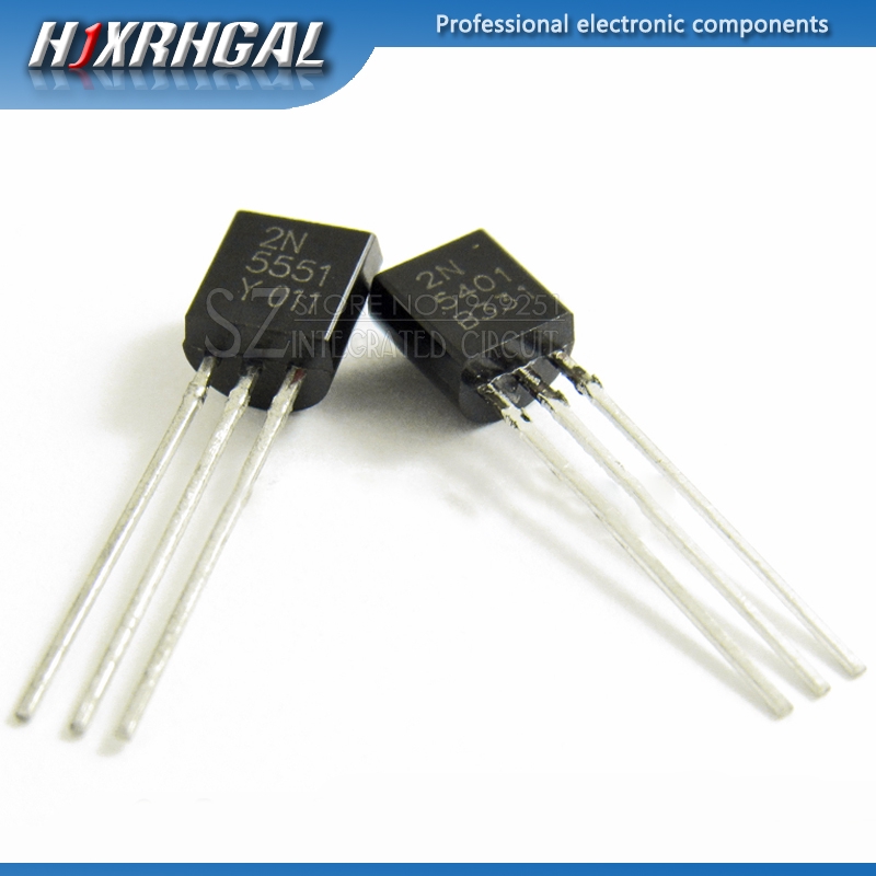 100 CÁI 2N5551 2N5401 5551 5401 TO-92 (50 CÁI * 2N5401 + 50 CÁI * 2N5551) TO92 Transistor lưỡng cực 