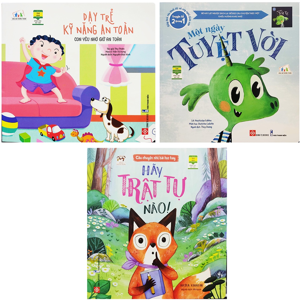Sách - Combo 3 cuốn hè rộn ràng, vui ngập tràn - Hộp quà 1/6 cho bé 3 đến 6 tuổi