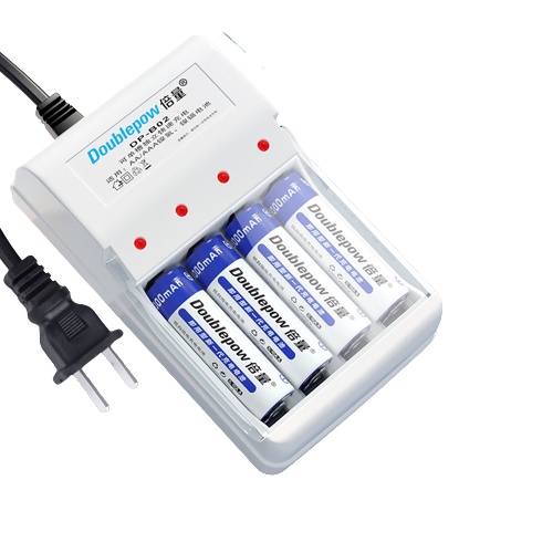Bộ Sạc Pin AA và AAA Doublepow DP-B02 và Pin tiểu sạc AA 1200 mAh, Pin đũa sạc AAA 900 mAh