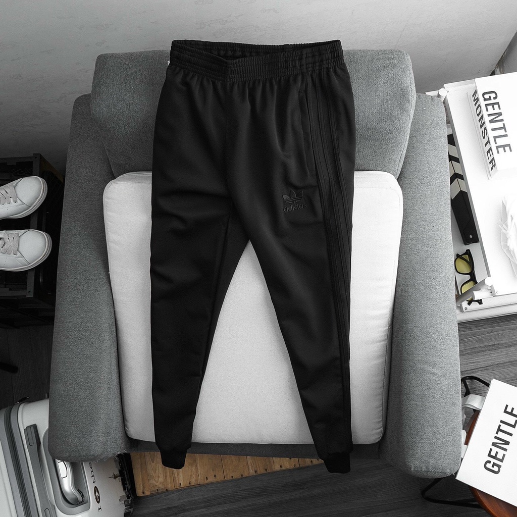 Quần Adidas Jogger thể thao nam nữ xuất dư 3 sọc đen,3 sọc trắng,xanh ngọc,xanh than, xám VNXK xịn