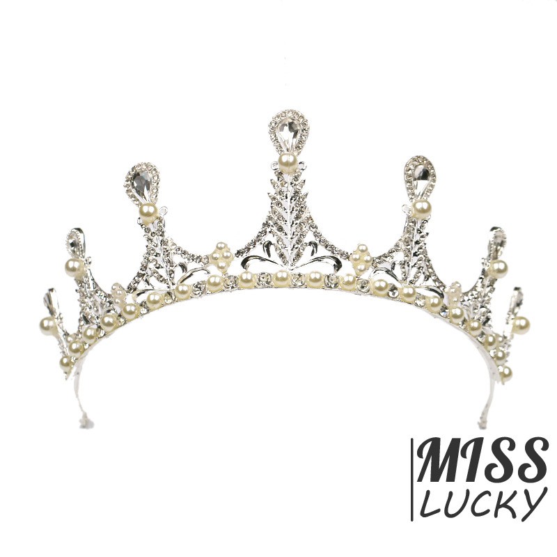 Cài tóc cô dâu dạng vương miện thời trang Hàn Quốc