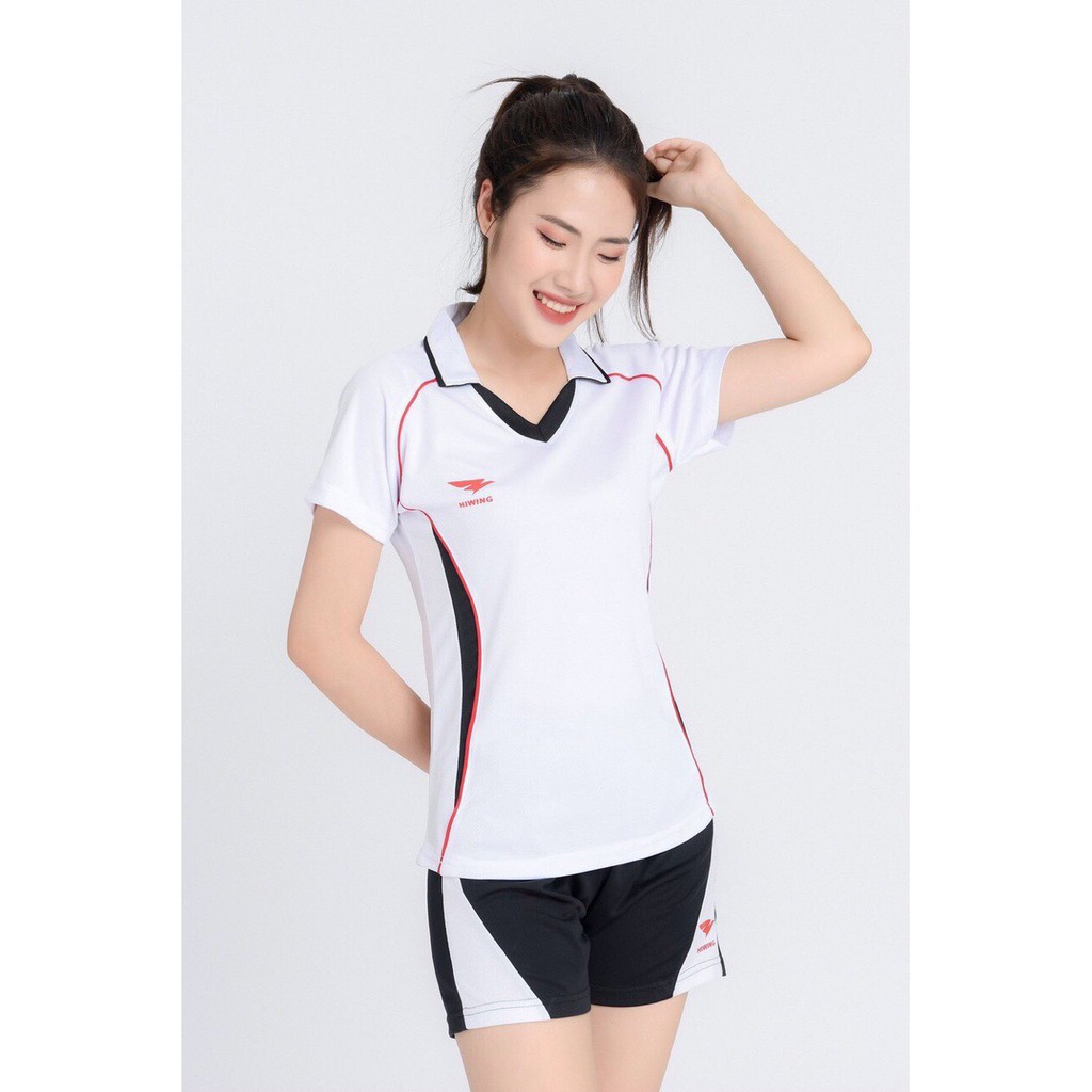 ÁO BÓNG CHUYỀN NAM NỮ HIWING MÀU TRẮNG CHÍNH HÃNG