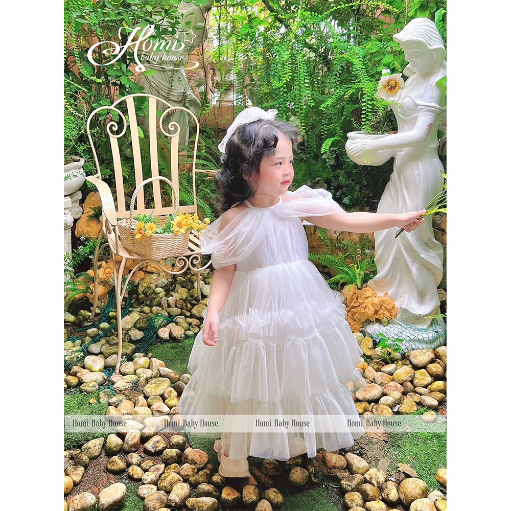 Đầm công chúa Sunny cho bé gái HOMI BABY HOUSE váy cho bé dự tiệc dạo phố