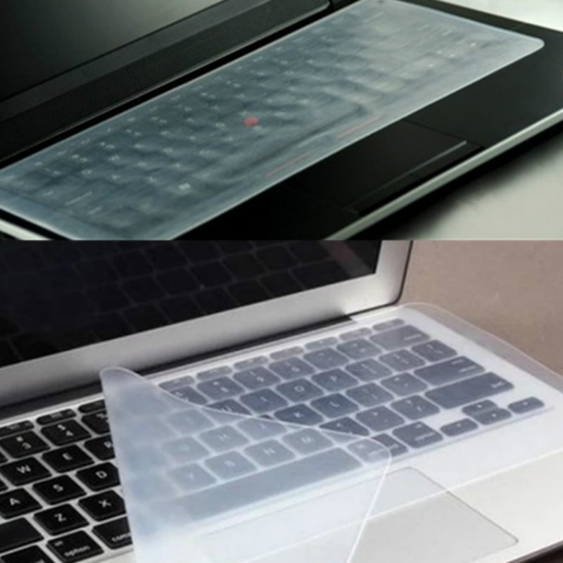 Miếng dán bảo vệ bàn phím bằng silicon trong suốt chuyên dụng cho laptop 14 inch 15.6 inch