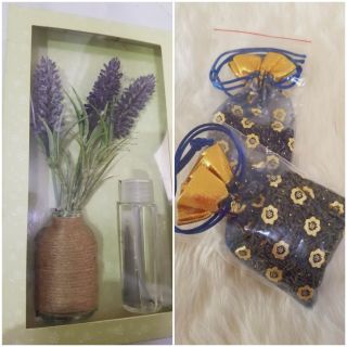 Combo tinh dầu thơm 30ml + 5 túi thơm hoa lavender