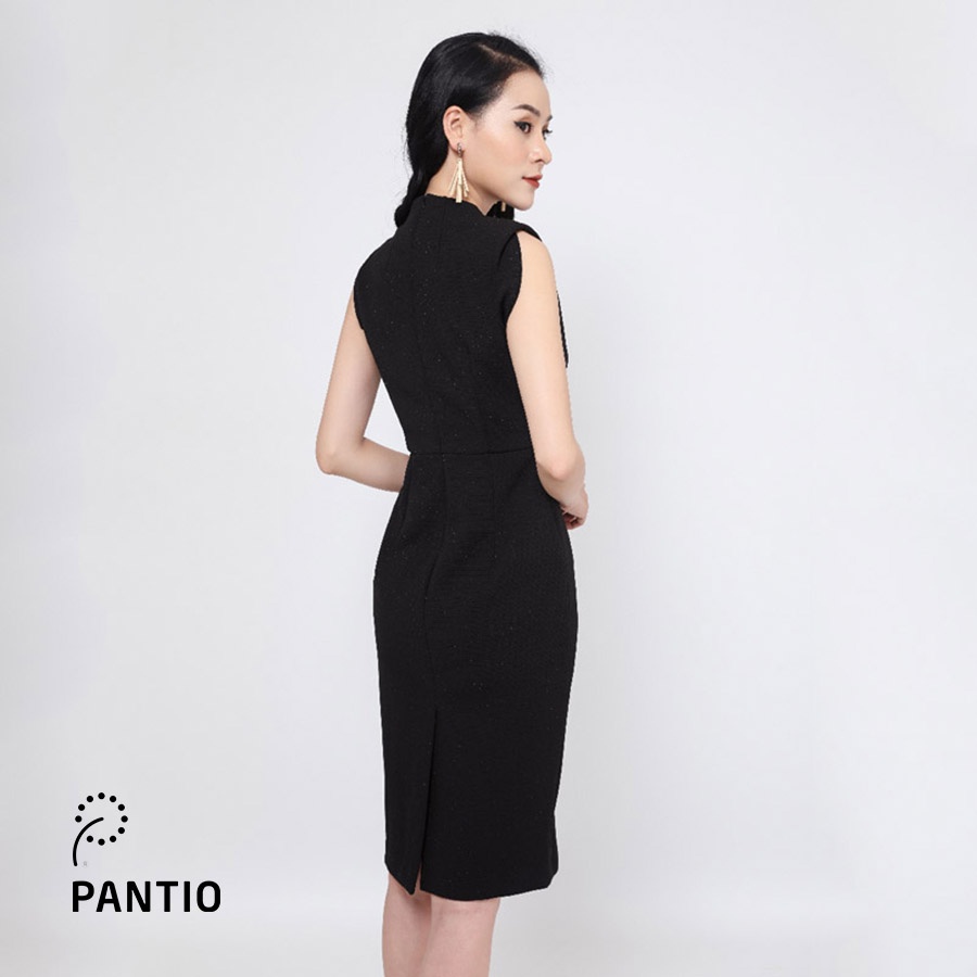 Đầm công sở sát nách điểm khuy thời trang FDC92259 - PANTIO