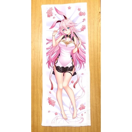 Gối ngủ yae sakura Honkai impact3 dài 40cm x 1m /Gối ôm dài yae sakura Game Honkai impact