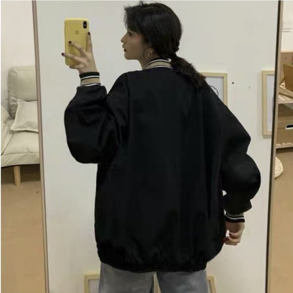 Áo khoác dù bóng chày bomber jackets unisex phong cách street style 4S AKD23 kiểu dáng Hàn Quốc 2 lớp cao cấp