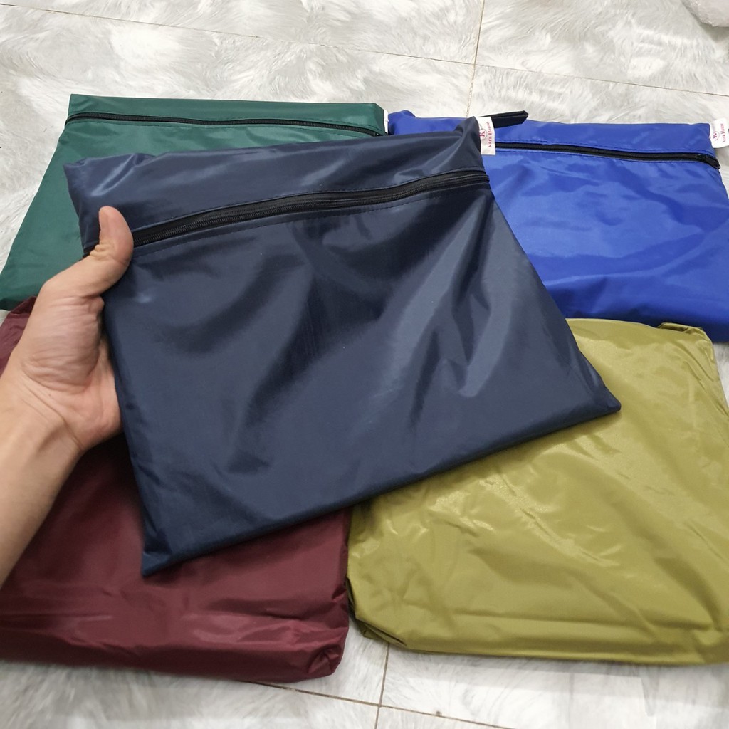 Áo Mưa Vải Dù  [ 1m4 - VẢI DÙ ]  Áo mưa người lớn,Dạng bit không xẻ tà,Vải dù siêu bền,không họa tiết.