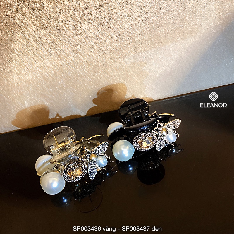 Kẹp tóc càng cua Eleanor Accessories hình con ong ngọc trai nhân tạo phụ kiện tóc 3436