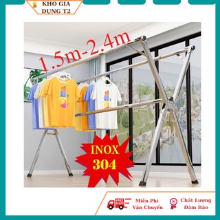 sào phơi đồ inox, giàn phơi quần áo inox chữ X.