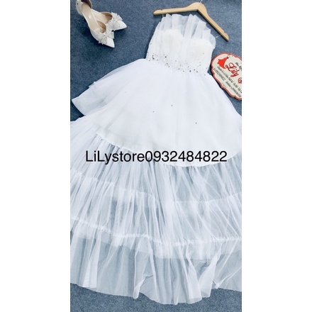 MS1210V ĐẦM XOÈ TẦNG ĐUÔI TÔM KẾT CƯỜM full size S/M/L/XL ( ẢNH VÀ VIDEO DO CHỦ SHOP CHỤP 1000%)