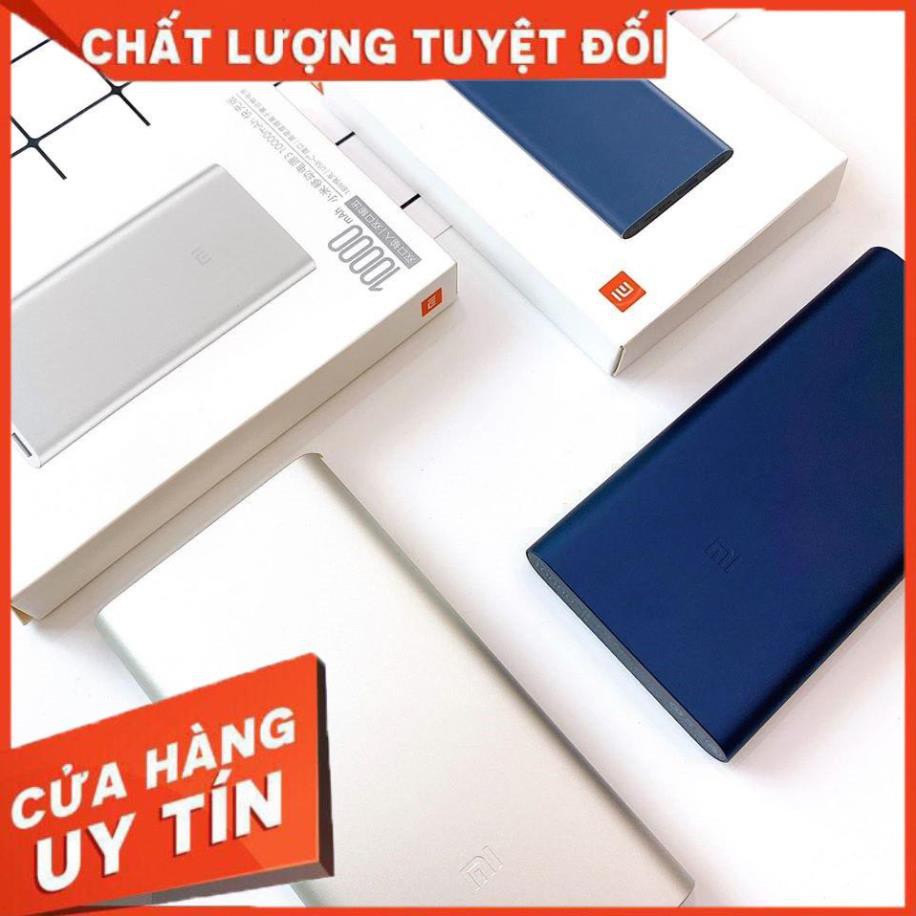 👑FREESHIP👑 Sạc Dự Phòng Xiaomi Gen 2 10000mAh 2 USB (Full Box + Logo Xiaomi)