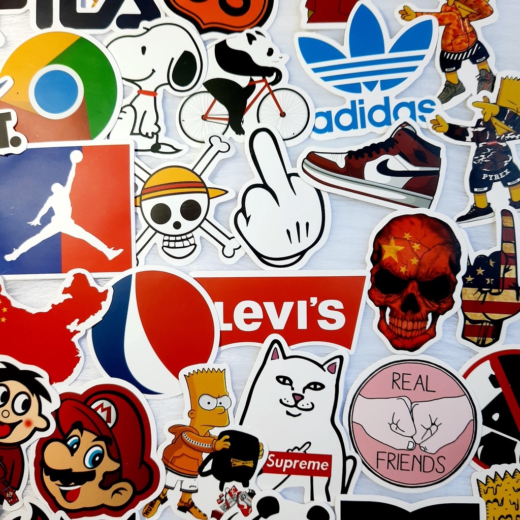 Set 100 Sticker phát ngẫu nhiên