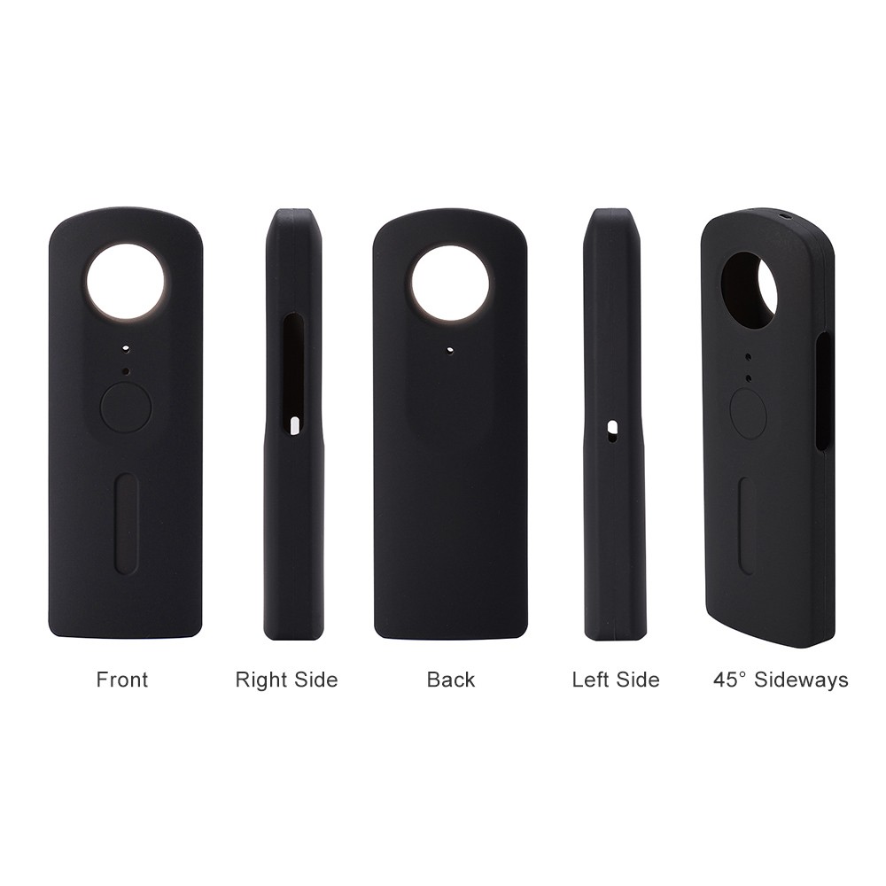 Andoer Vỏ Silicon Bảo Vệ Ống Kính Máy Ảnh Cho Ricoh Theta V 360