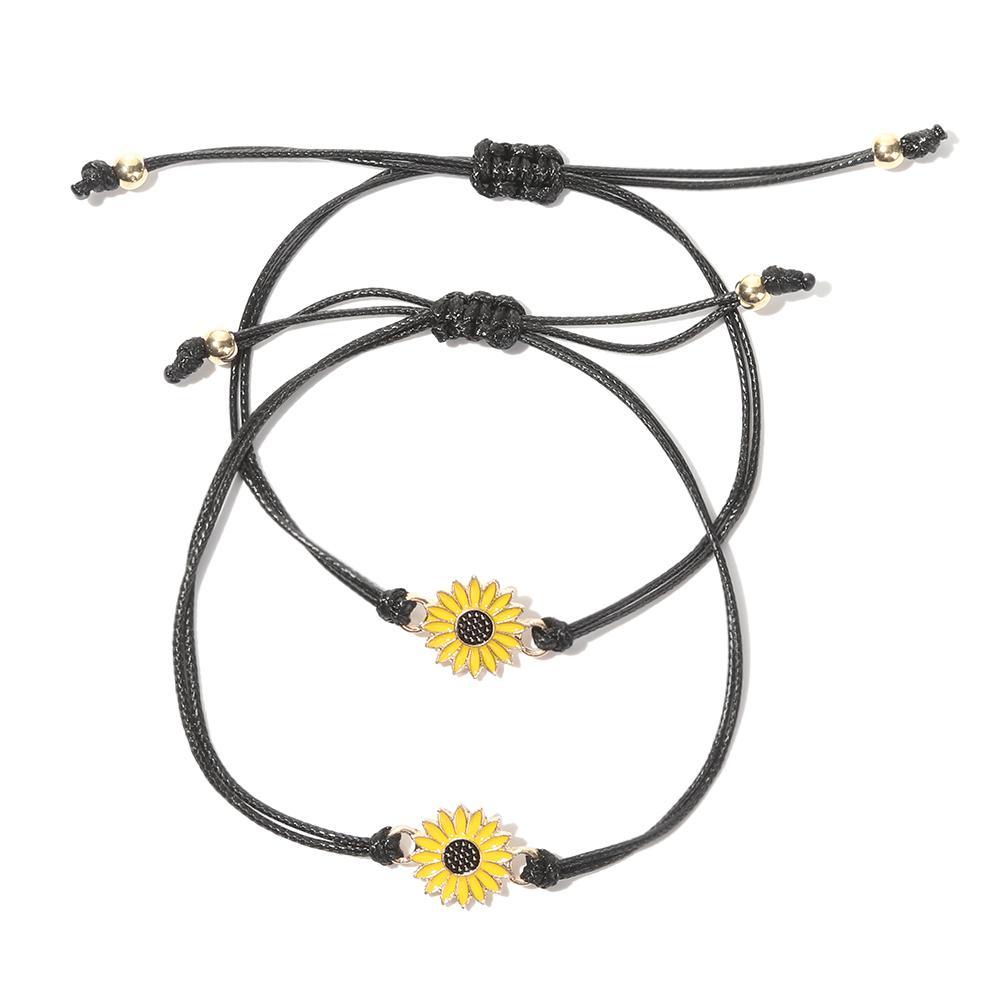 Vòng Đeo Chân Bằng Dây Sáp Có Thể Điều Chỉnh Phong Cách Bohemian Dành Cho Cặp Đôi