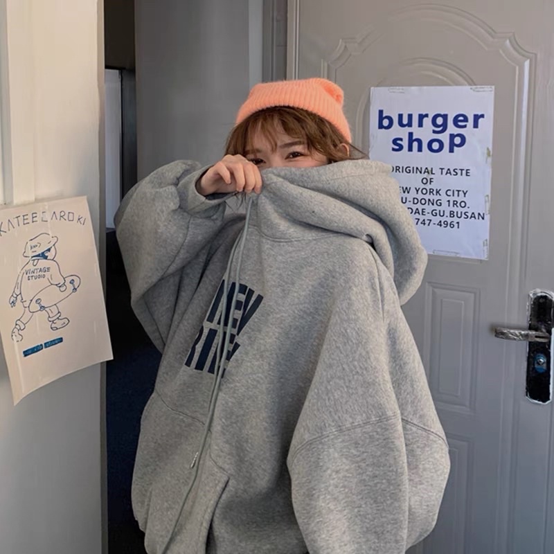 Áo Hoodie Nỉ form siêu rộng