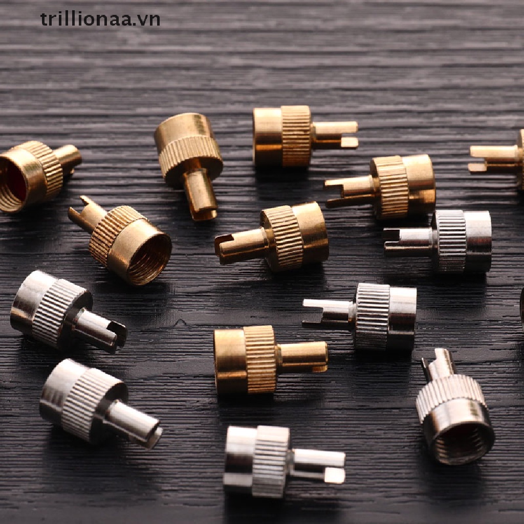 Bộ 8 Nắp Van Có Rãnh Kèm Dụng Cụ Tháo Lõi Cho Xe Hơi Xe Máy