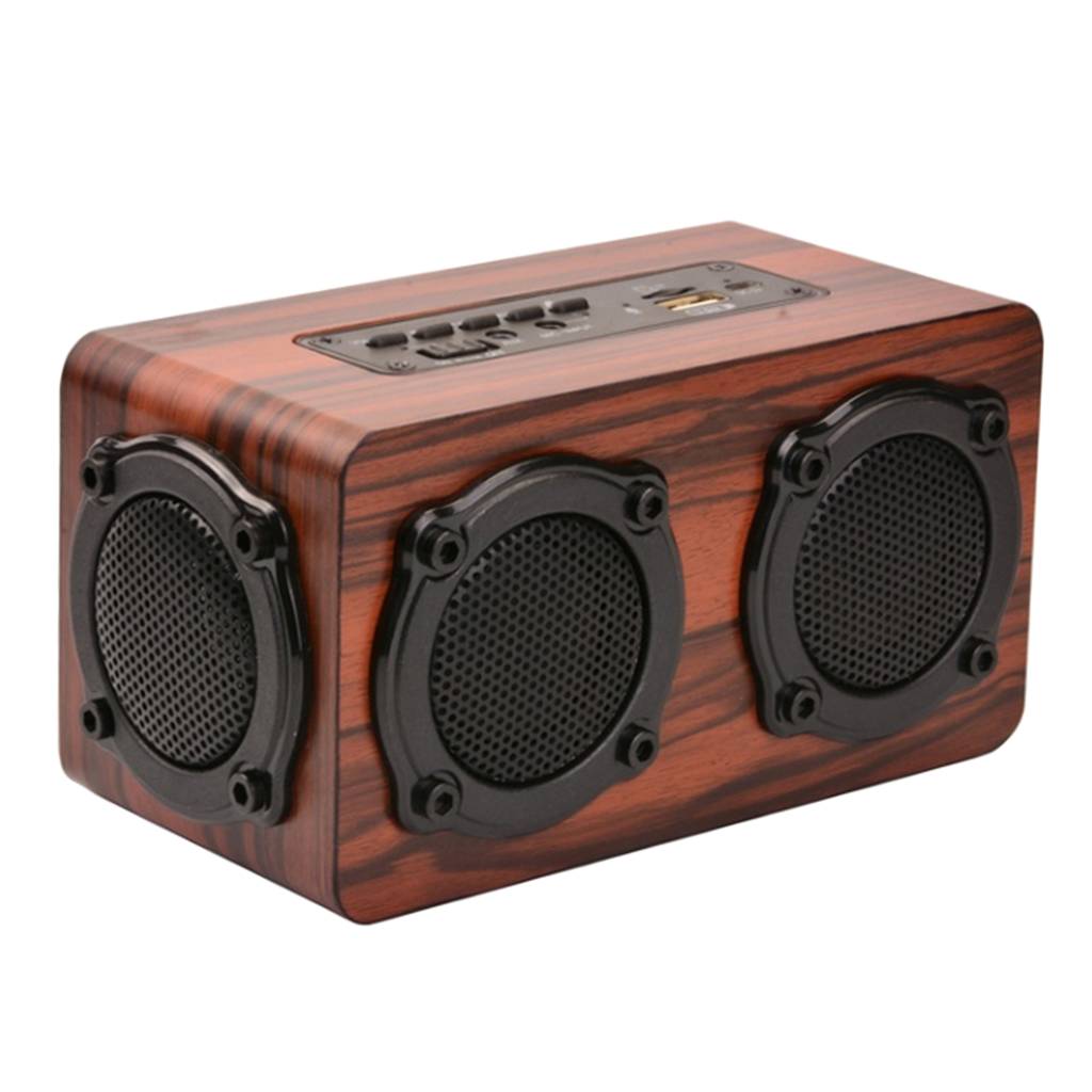 Loa Bluetooth không dây bằng gỗ âm thanh siêu trầm an toàn chất lượng cao