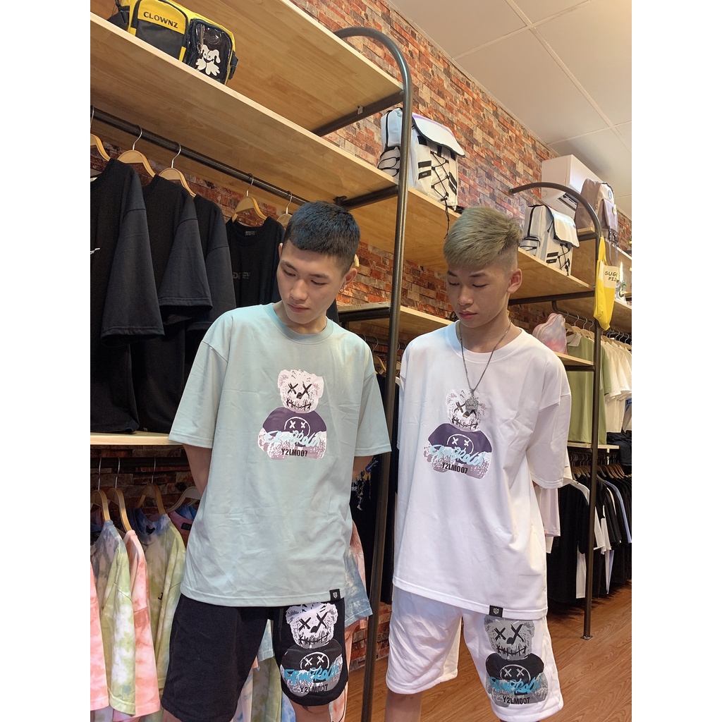 FREESHIP [ Sản Phẩm Mới ] Bộ đồ hè đôi GẤU KWAS unisex nam nữ siêu cấp, Chất cotton lạnh