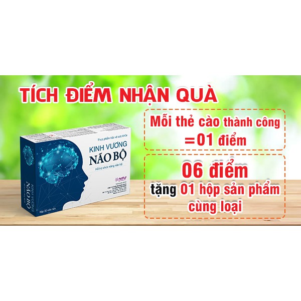 Kinh vương não bộ chính hãng hộp 30 viên giúp hỗ trợ chức năng não bộ