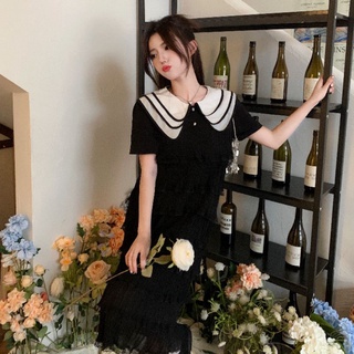 Order đầm cổ sen bigsize phối tầng