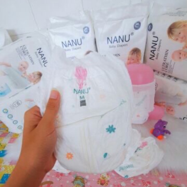 1 MIẾNG TÃ QUẦN NANU BABY NHẬT BẢN SIZE M1/L1/XL1/XXL1/XXXL1 dùng thử