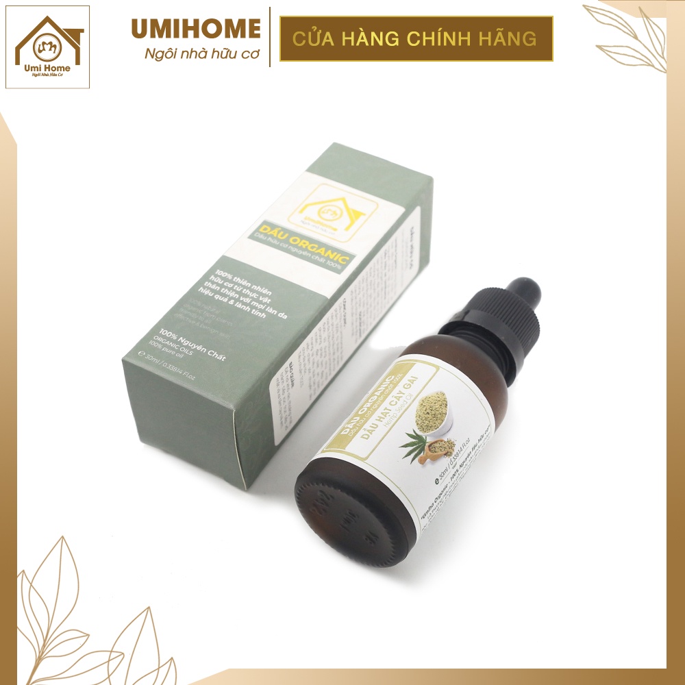 Dầu Hạt Cây Gai dưỡng da hữu cơ UMIHOME nguyên chất 30ml