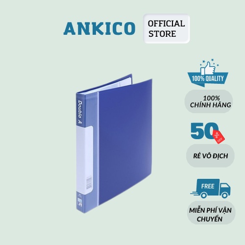 File đựng tài liệu A4 Double A 40 lá /60 lá file chia tài liệu văn phòng ANKICO