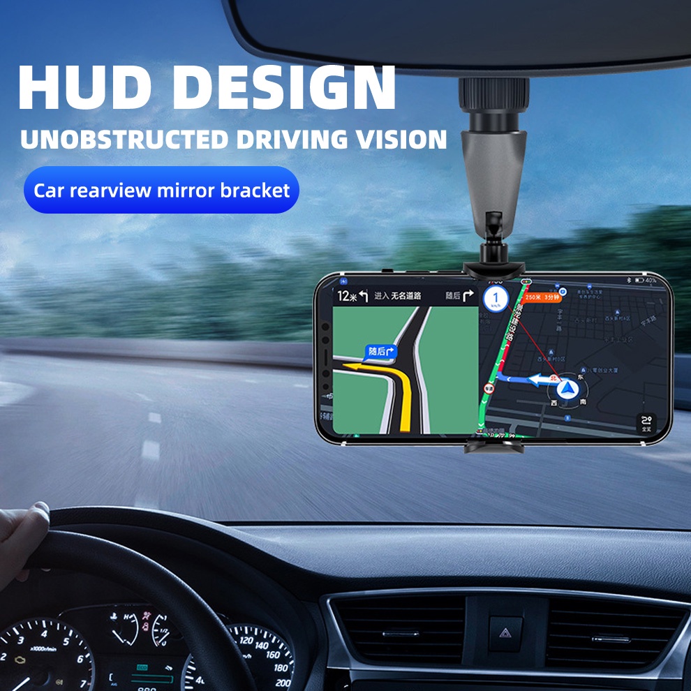 Giá đỡ điện thoại HDOORLINK xoay được 360 độ gắn trên xe hơi đa năng tiện lợi