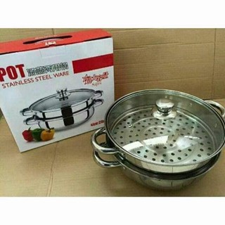 Nồi hấp 2 tầng 28cm.