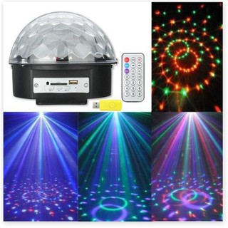 Đèn LED sân khấu quả cầu cảm biến theo nhạc có remote điều khiển
