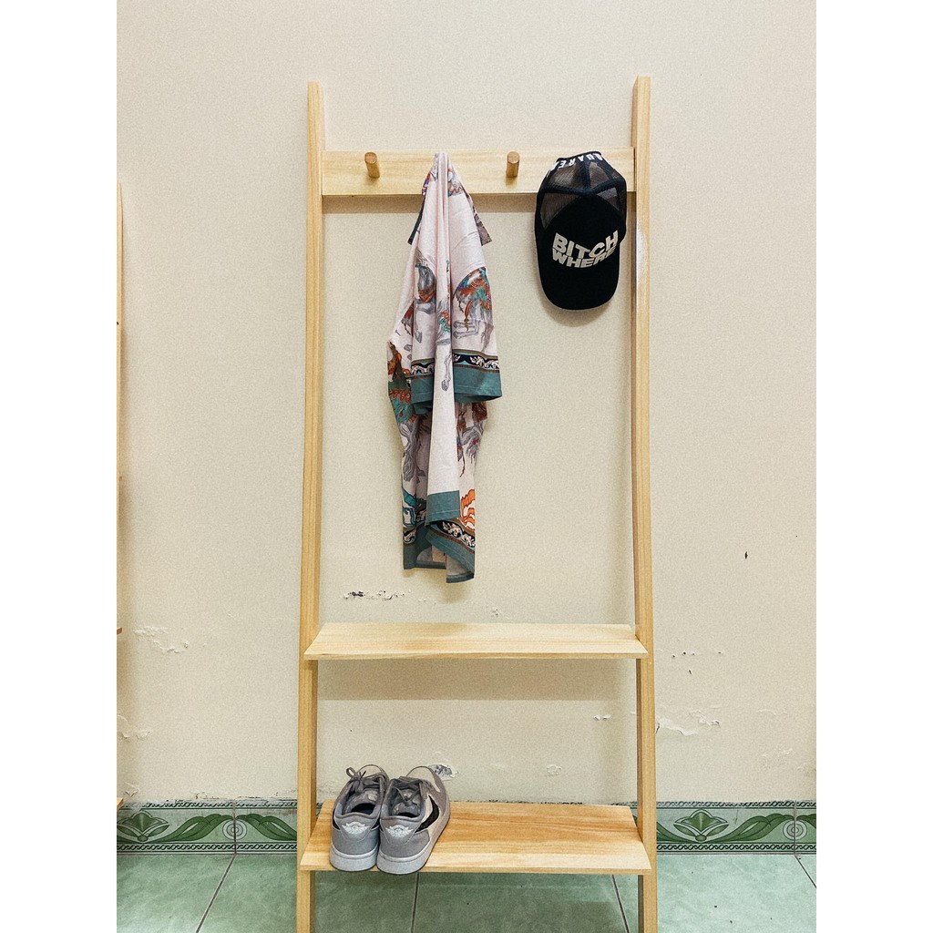 Kệ thang gỗ Móc Quần Áo Decor trang trí nhà cửa Giá Tại Xưởng