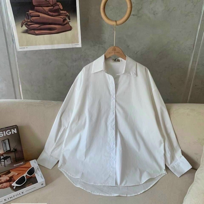 Áo sơ mi nữ tay dài nhiều màu chất vải Kate FreeSize | BigBuy360 - bigbuy360.vn