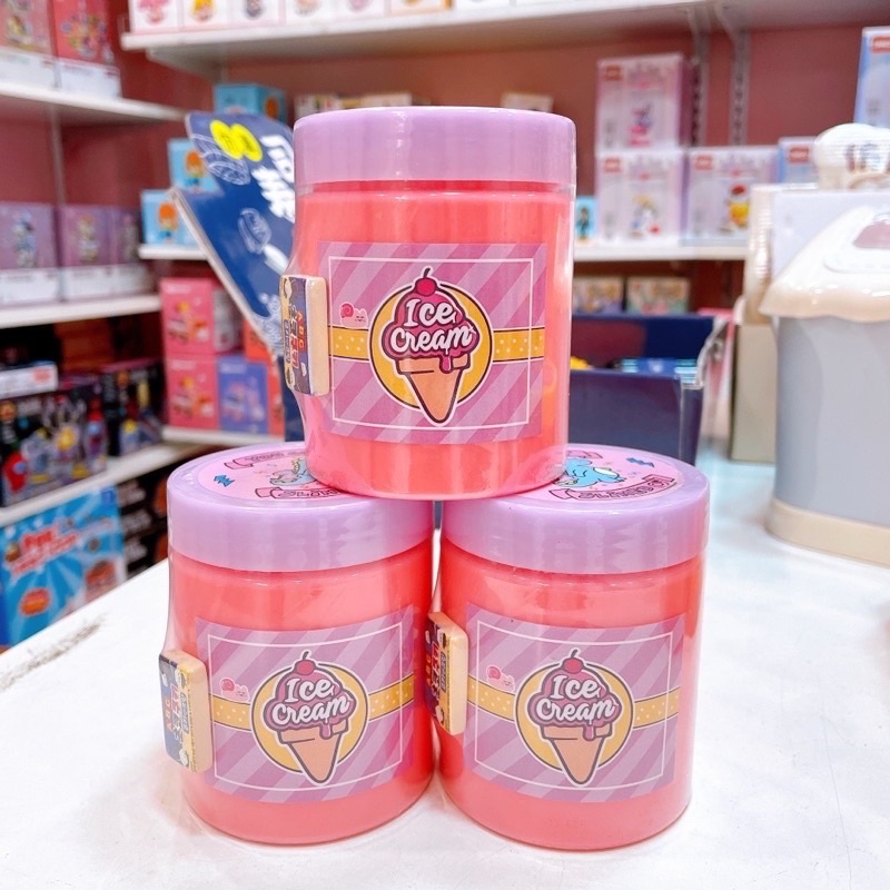 Slime Kem dâu úp ngược - Butter slime- Hương dâu - Đồ chơi xả stress