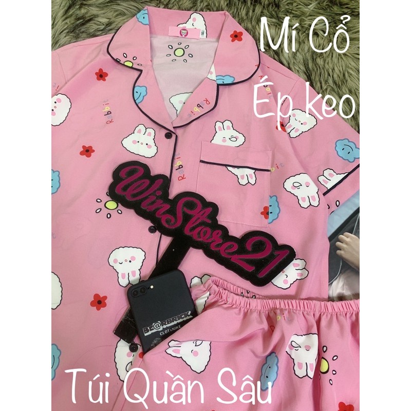 Đồ Bộ Pijama Bigsize Lụa Lửng ( 60kg-75kg) _ P2