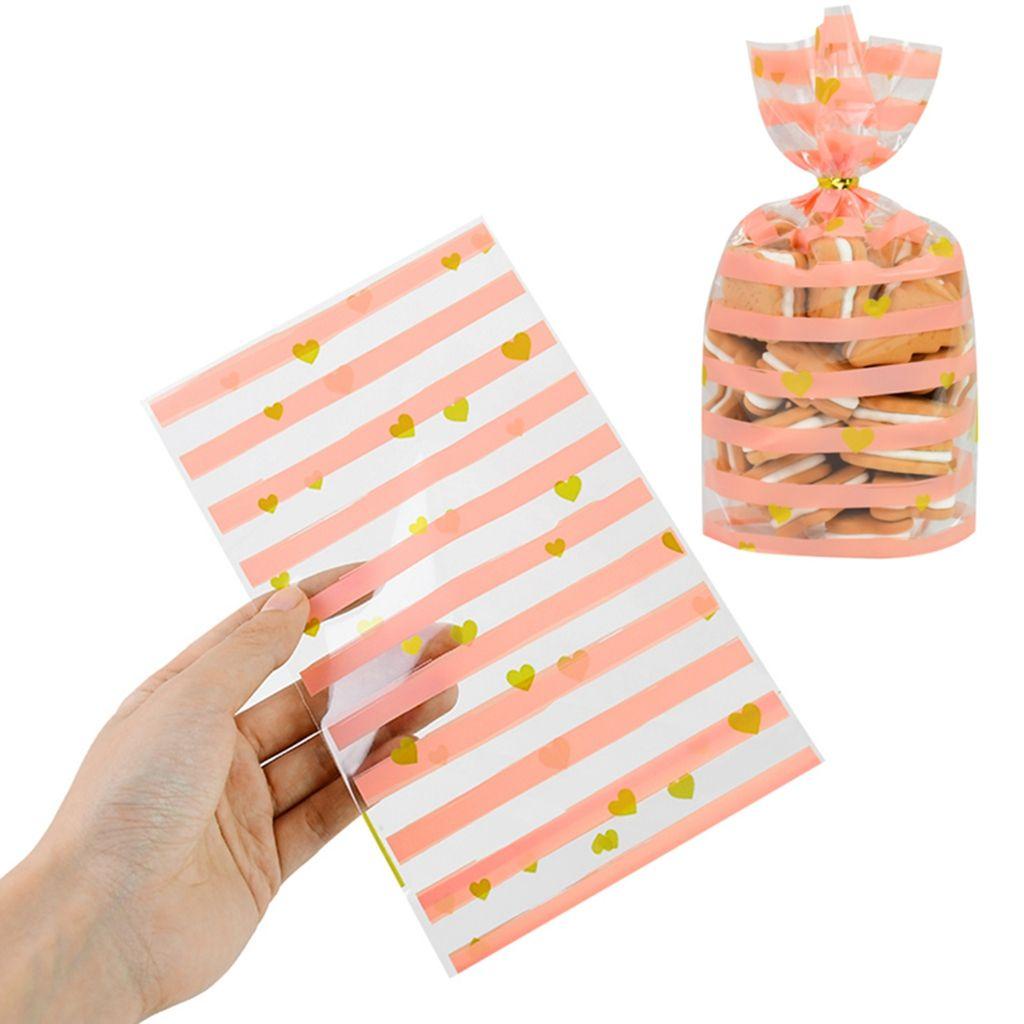 Túi Đựng Bánh Kẹo 13X21Cm In Họa Tiết Gợn Sóng Trang Trí Tiệc
